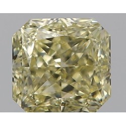 Diament o barwie fantazyjnej szlif radiant kwadratowy, 0.43ct, VS1, Fancy Light Yellow, GIA 2507681546