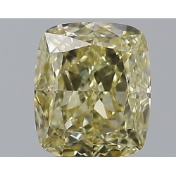 Diament o barwie fantazyjnej szlif poduszkowy brylantowy, 0.76ct, VS2, Fancy Light Yellow, GIA 1519374130