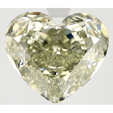 Diament o barwie fantazyjnej serce, 1.5ct, VS2, Fancy Grayish Yellowish Green, GIA 2534165677