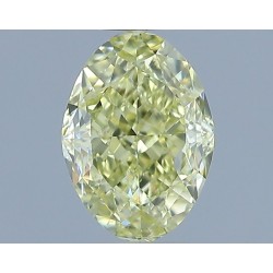 Diament o barwie fantazyjnej szlif owalny, 1ct, VVS2, Fancy Light Yellow, GIA 5231673943