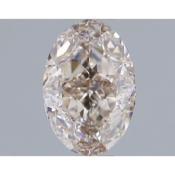 Diament o barwie fantazyjnej szlif owalny, 1ct, VS2, Fancy Pinkish Brown, GIA 6233493596