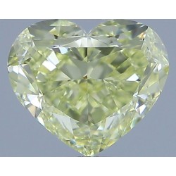 Diament o barwie fantazyjnej serce, 1ct, VS1, Fancy Light Yellow, GIA 2235683226