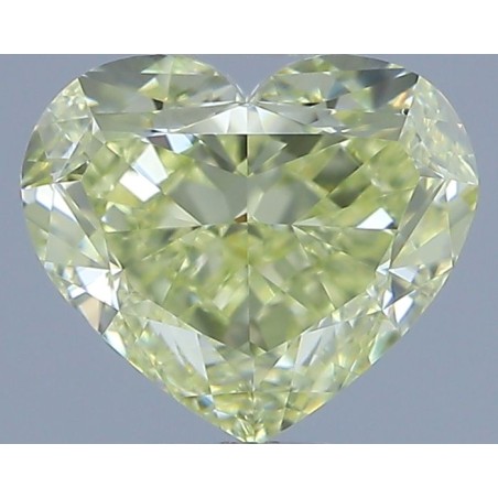 Diament o barwie fantazyjnej serce, 1ct, VS1, Fancy Light Yellow, GIA 2235683226