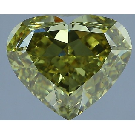 Diament o barwie fantazyjnej serce, 2ct, VVS2, Fancy Dark Yellow, GIA 2235768972