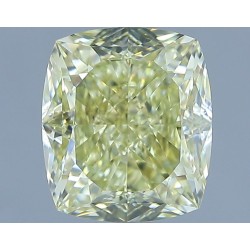 Diament o barwie fantazyjnej szlif poduszkowy brylantowy, 1.72ct, VS1, Fancy Light Yellow, GIA 2527537144
