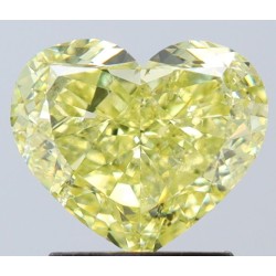 Diament o barwie fantazyjnej serce, 2ct, SI2, Fancy Yellow, GIA 2231750183