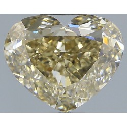 Diament o barwie fantazyjnej serce, 1.55ct, VS2, Fancy Light Brown Yellow, GIA 2514608782