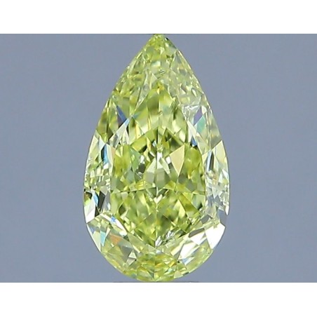 Diament o barwie fantazyjnej szlif gruszkowy, 1ct, SI2, Fancy Yellow, GIA 6237758539