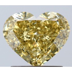 Diament o barwie fantazyjnej serce, 1.51ct, VS2, Fancy Yellow, GIA 2235750343