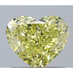 Diament o barwie fantazyjnej serce, 1.01ct, SI1, Fancy Yellow, GIA 6233750426