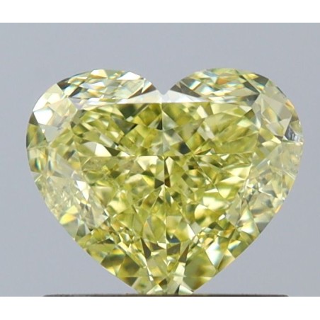 Diament o barwie fantazyjnej serce, 1.01ct, SI1, Fancy Yellow, GIA 6233750426