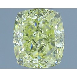 Diament o barwie fantazyjnej szlif poduszkowy brylantowy, 1.01ct, VVS2, Fancy Light Yellow, GIA 1232729361
