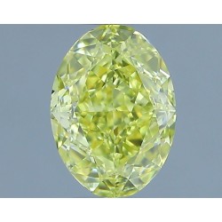 Diament o barwie fantazyjnej szlif owalny, 1ct, VS1, Fancy Intense Yellow, GIA 2233727190