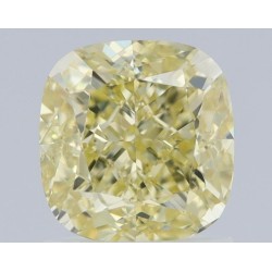 Diament o barwie fantazyjnej szlif poduszkowy brylantowy, 1.5ct, VS2, Fancy  Yellow, GIA 3455953405