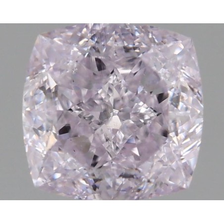 Diament o barwie fantazyjnej szlif poduszkowy modyfikowany, 1ct, SI1, Fancy Light Pinkish Purple, GIA 1477354096