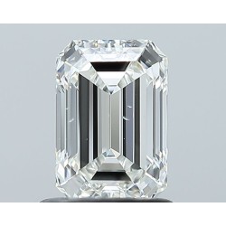 Diament szlif szmaragdowy, 1ct, SI1, H, GIA 1232804016