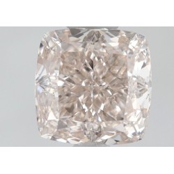 Diament o barwie fantazyjnej szlif poduszkowy brylantowy, 0.5ct, VS1, Fancy Light Pink Brown, GIA 6234019843