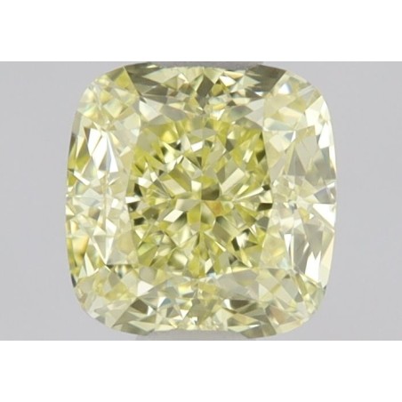 Diament o barwie fantazyjnej szlif poduszkowy brylantowy, 0.45ct, VVS1, Fancy  Yellow, GIA 1453808638