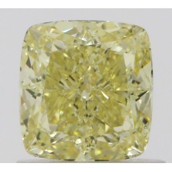 Diament o barwie fantazyjnej szlif poduszkowy brylantowy, 1ct, SI2, Fancy Intense  Yellow, GIA 2225907577