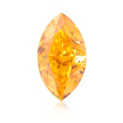 Diament o barwie fantazyjnej markiza, 1.61ct, SI2, Fancy Vivid Orange Yellow, GIA 6187315729