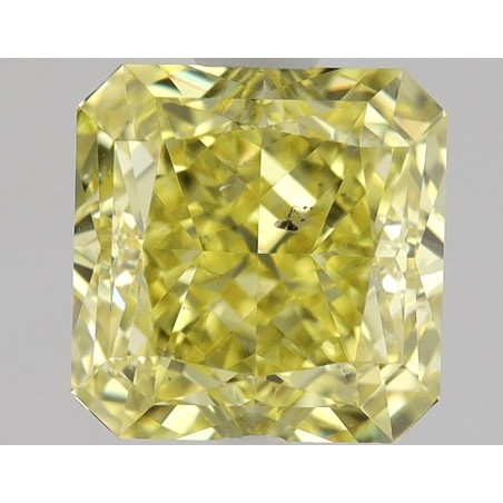 Diament o barwie fantazyjnej szlif radiant kwadratowy, 1.02ct, SI2, Fancy Intense Yellow, GIA 6234423933