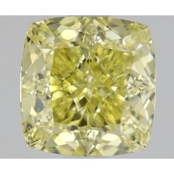 Diament o barwie fantazyjnej szlif poduszkowy brylantowy, 1.02ct, VS2, Fancy Intense Yellow, GIA 3515378338