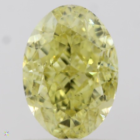 Diament o barwie fantazyjnej szlif owalny, 1.31ct, SI1, Fancy Intense  Yellow, GIA 2185412213