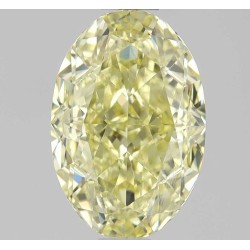 Diament o barwie fantazyjnej szlif owalny, 1.34ct, VS1, Fancy Yellow, GIA 1525831581