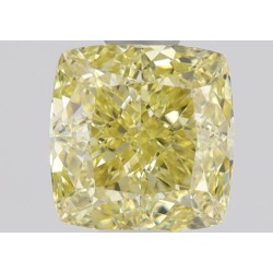 Diament o barwie fantazyjnej szlif poduszkowy brylantowy, 0.74ct, VVS1, Fancy Intense  Yellow, GIA 1479192222
