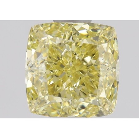 Diament o barwie fantazyjnej szlif poduszkowy brylantowy, 0.74ct, VVS1, Fancy Intense  Yellow, GIA 1479192222