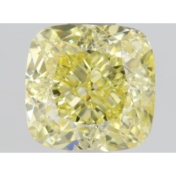 Diament o barwie fantazyjnej szlif poduszkowy brylantowy, 1ct, VVS2, Fancy  Yellow, GIA 1469058970