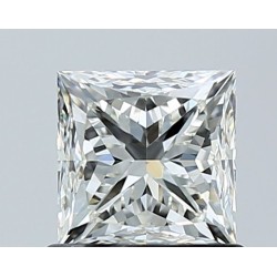 Diament szlif princess, 1ct, VVS2, H, HRD 250000244893