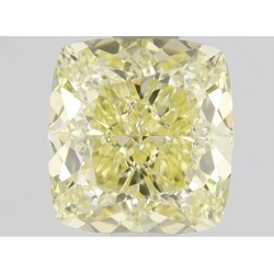 Diament o barwie fantazyjnej szlif poduszkowy brylantowy, 1ct, VVS2, Fancy  Yellow, GIA 1469059000