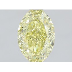 Diament o barwie fantazyjnej szlif owalny, 0.62ct, VVS2, Fancy Yellow, GIA 6455808786