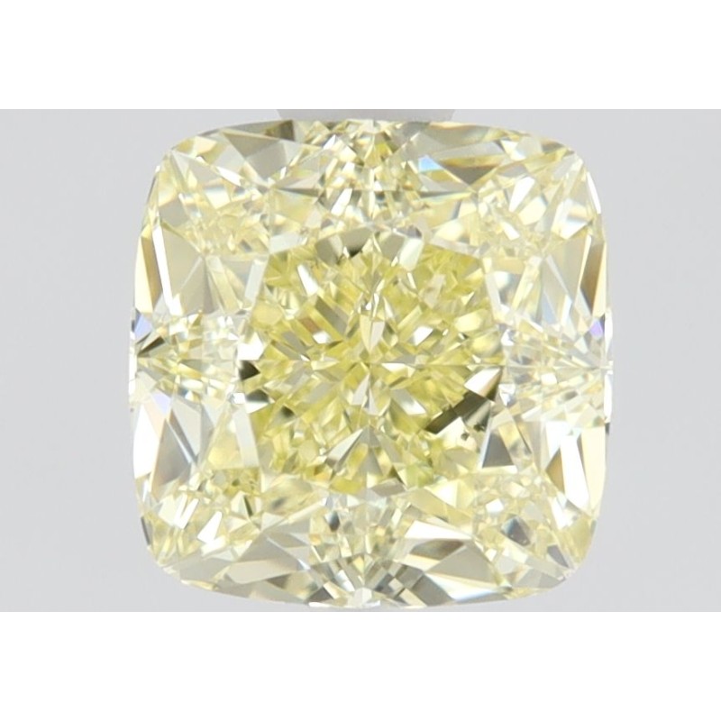 Diament o barwie fantazyjnej szlif poduszkowy brylantowy, 1ct, VS2, Fancy  Yellow, GIA 1226907513