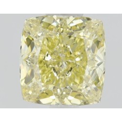 Diament o barwie fantazyjnej szlif poduszkowy brylantowy, 0.5ct, SI1, Fancy Intense Yellow, GIA 6471140154
