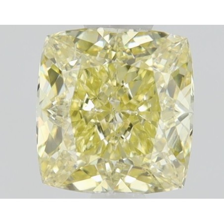 Diament o barwie fantazyjnej szlif poduszkowy brylantowy, 0.5ct, SI1, Fancy Intense Yellow, GIA 6471140154