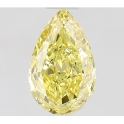 Diament o barwie fantazyjnej szlif gruszkowy, 0.46ct, VS2, Fancy Vivid  Yellow, GIA 6471150647
