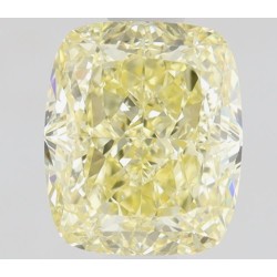 Diament o barwie fantazyjnej szlif poduszkowy brylantowy, 0.91ct, VVS1, Fancy  Yellow, GIA 3475192198
