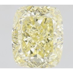 Diament o barwie fantazyjnej szlif poduszkowy brylantowy, 0.68ct, VVS2, Fancy  Yellow, GIA 7478139514