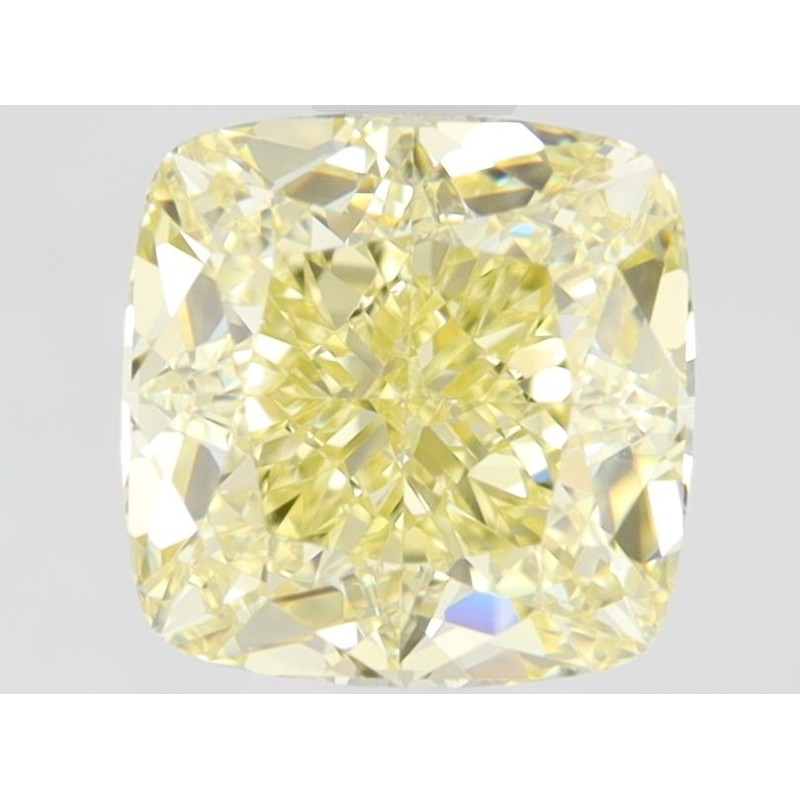 Diament o barwie fantazyjnej szlif poduszkowy brylantowy, 1ct, VS1, Fancy Intense  Yellow, GIA 2476102702