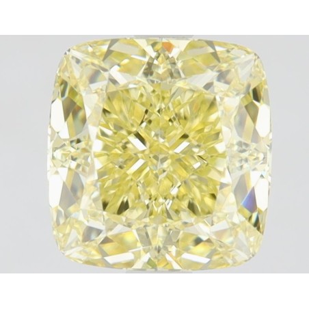 Diament o barwie fantazyjnej szlif poduszkowy brylantowy, 1.51ct, VVS1, Fancy  Yellow, GIA 2477117028
