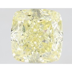 Diament o barwie fantazyjnej szlif poduszkowy brylantowy, 1.03ct, VS2, Fancy  Yellow, GIA 1473116946
