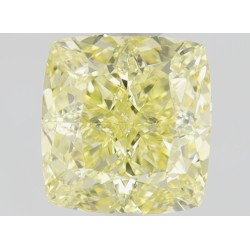 Diament o barwie fantazyjnej szlif poduszkowy brylantowy, 1ct, VVS2, Fancy Intense  Yellow, GIA 2235007643