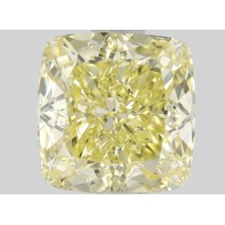 Diament o barwie fantazyjnej szlif poduszkowy brylantowy, 1ct, VS1, Fancy Intense  Yellow, GIA 2225962497