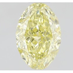 Diament o barwie fantazyjnej szlif owalny, 0.45ct, VVS1, Fancy Intense Yellow, GIA 7483919874