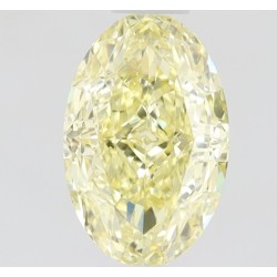 Diament o barwie fantazyjnej szlif owalny, 0.55ct, SI1, Fancy Intense  Yellow, GIA 2477254592