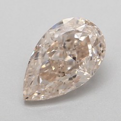 Diament o barwie fantazyjnej szlif gruszkowy, 0.5ct, VS2, Fancy Light Pinkish Brown, GIA 2231123964