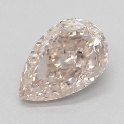 Diament o barwie fantazyjnej szlif gruszkowy, 0.51ct, VVS2, Light Pinkish Brown, GIA 2235123970
