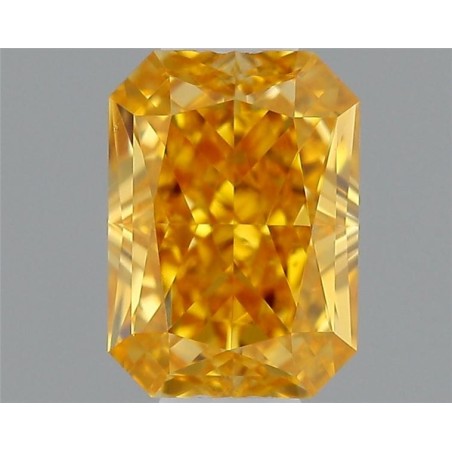 Diament o barwie fantazyjnej radiant, 0.37ct, VS2, Fancy Vivid Orange Yellow, GIA 2467753459